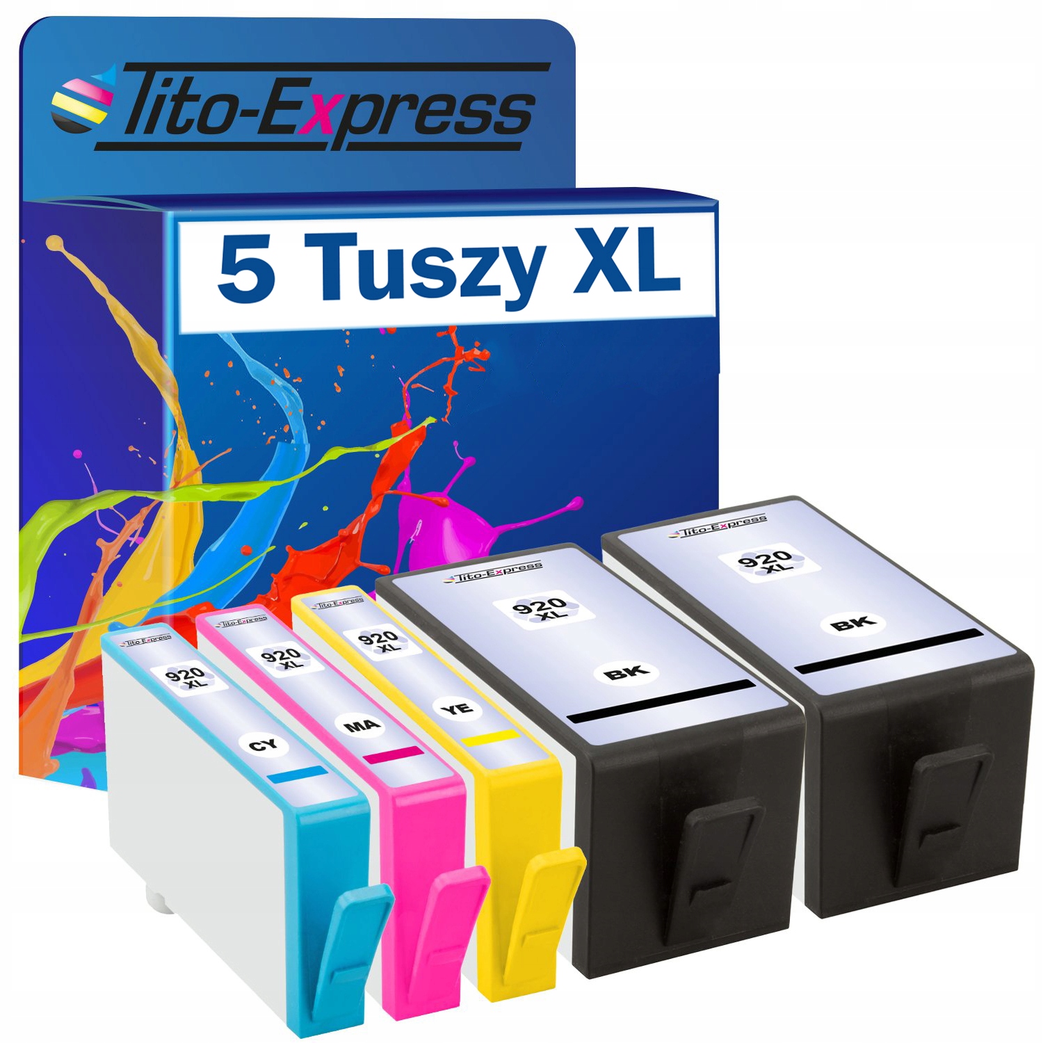 

5 tuszy do HP920 XL PlatinumSerie
