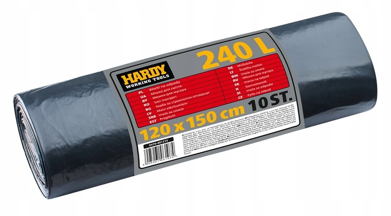 

Worki Na Odpady Grube 240L 10SZT Hardy 0470-401215