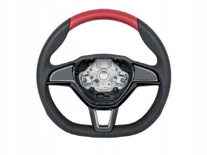 NOWA ORYGINALNA SKÓRZANA TRÓJRAM KIEROWNICA SKODA