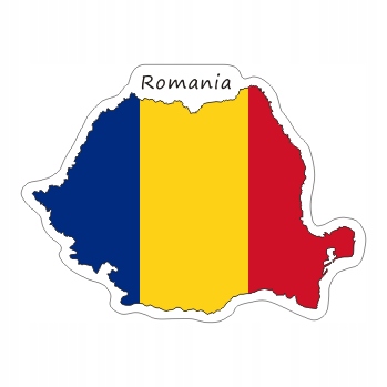 

Naklejka Rumunia na Walizkę Moto Auto Flaga