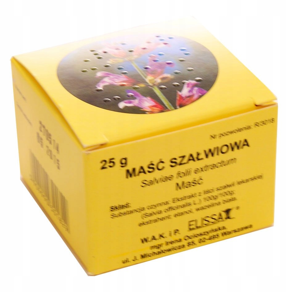 

Elissa Maść szałwiowa 25g Antyseptyczna