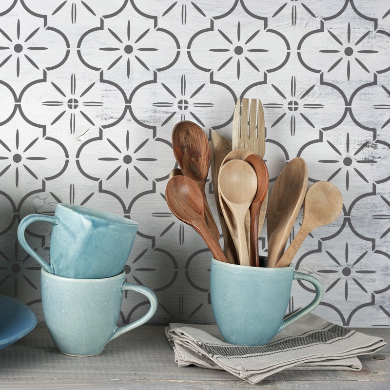 SZABLON MALARSKI do kafelków płytek LUCCA 10x10 cm EAN (GTIN) 5903175801456