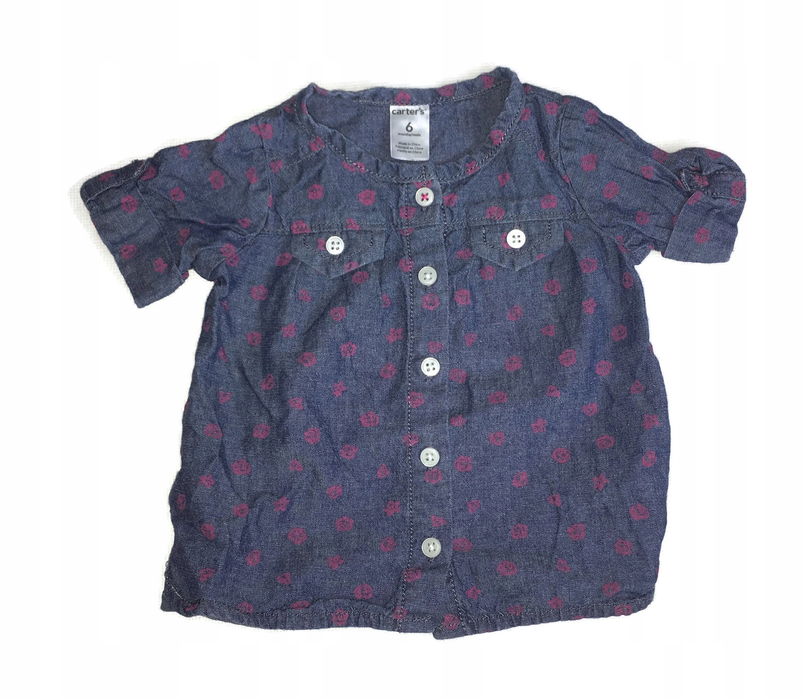 Koszula bluzka jeansowa Carter's 6mc 68