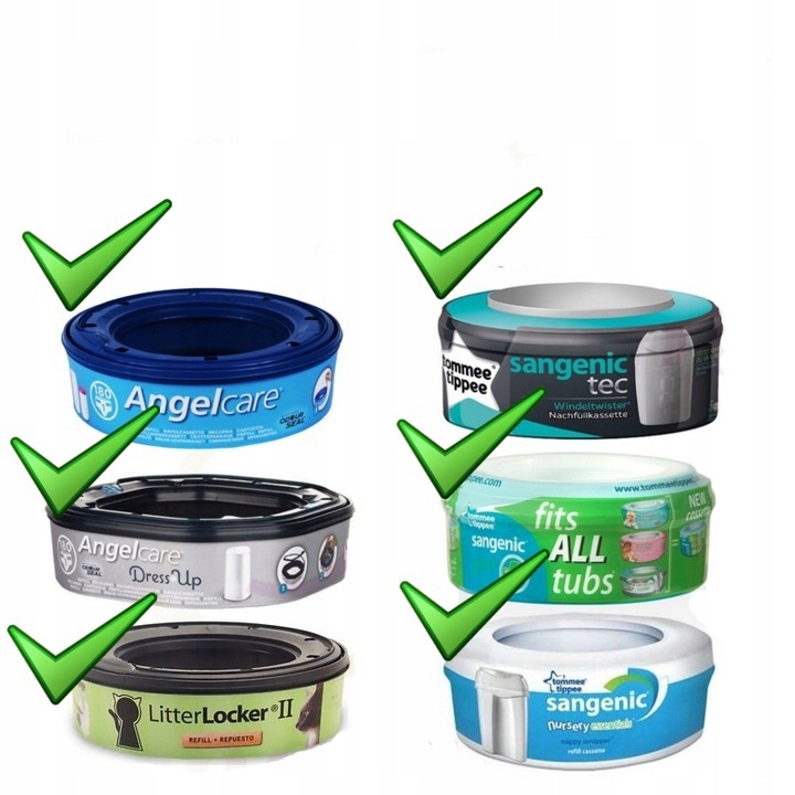 Folia zamienna do Sangenic Tippee Angelcare - 8m Kod producenta Mala Baby