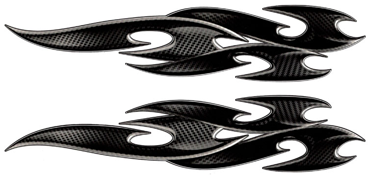 

Naklejki Naklejka Pasy Tribal Carbon Komplet 2 Szt