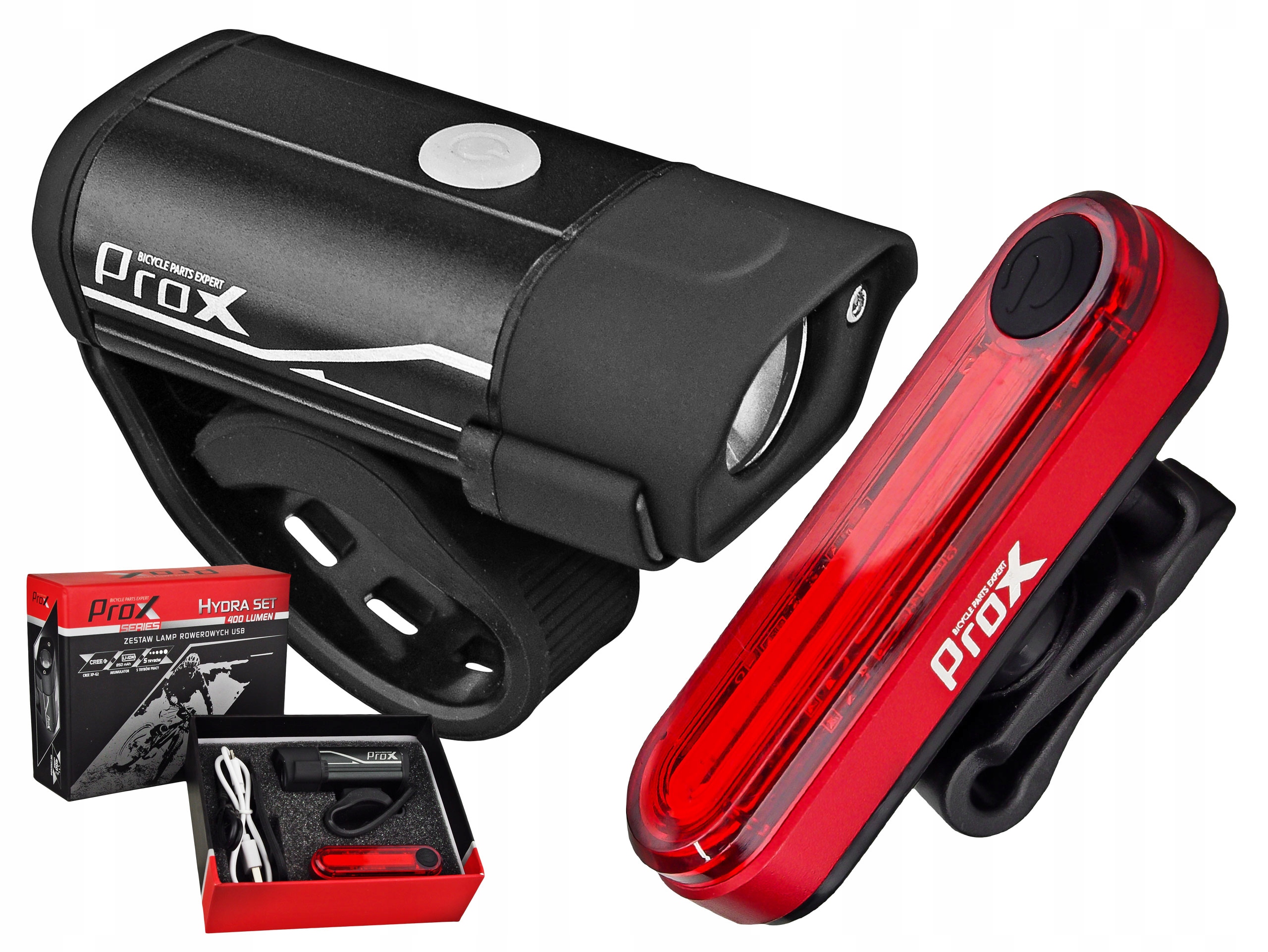 

Zestaw Lampki Prox Hydra Wega 400 LM Cree Usb