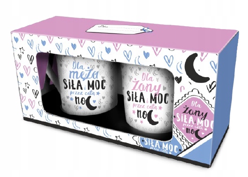 

Siła I Moc Komplet Kubków Porcelana 2 szt. 9611