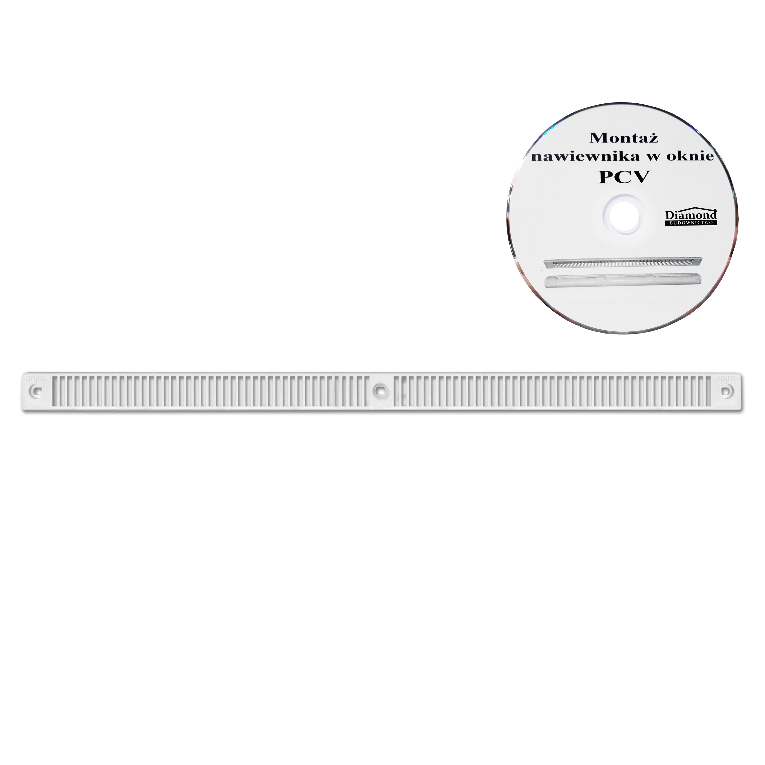 

Okap czerpnia siatka płaska pod roletę GPE2A Biała