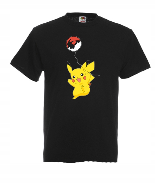 

XXXL Koszulka Męska Pokemony Pikachu Pika Wzory