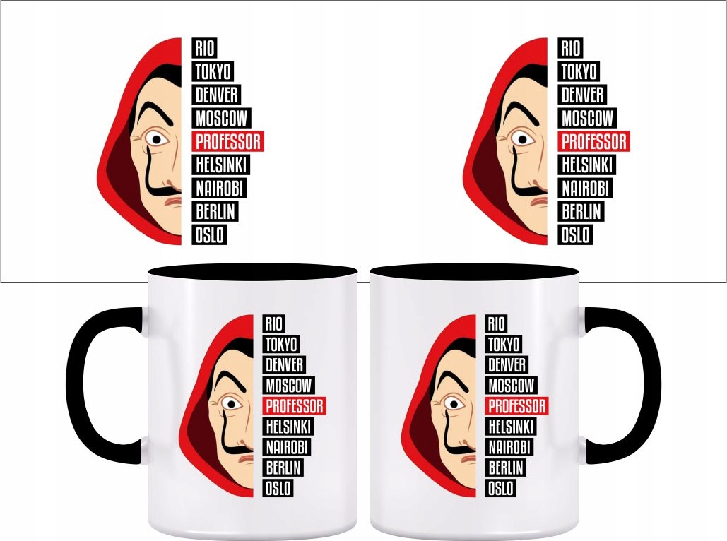 KUBEK DOM Z PAPIERU LA CASA DE PAPEL TOKIO RIO Marka DesignArt