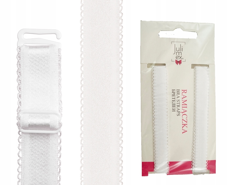

Julimex Ramiączka RB-403 szer 16 mm Koronka Białe
