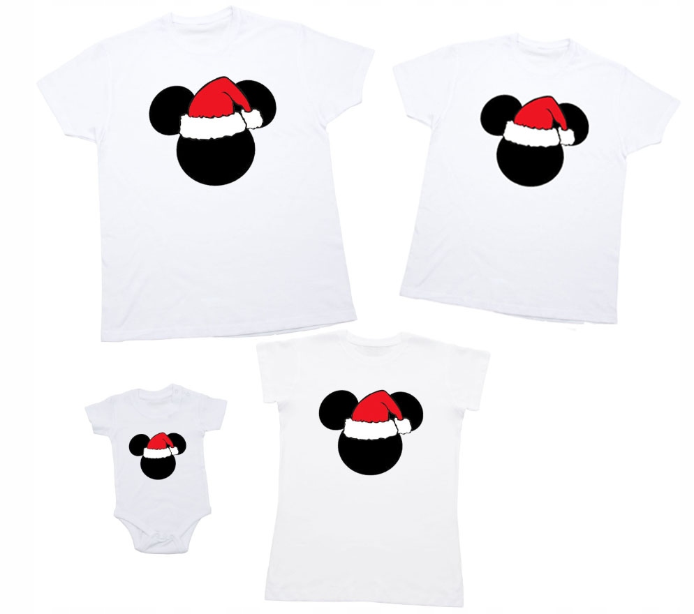 4 Vánoční trička Miki Na Mikuláše Vánoce