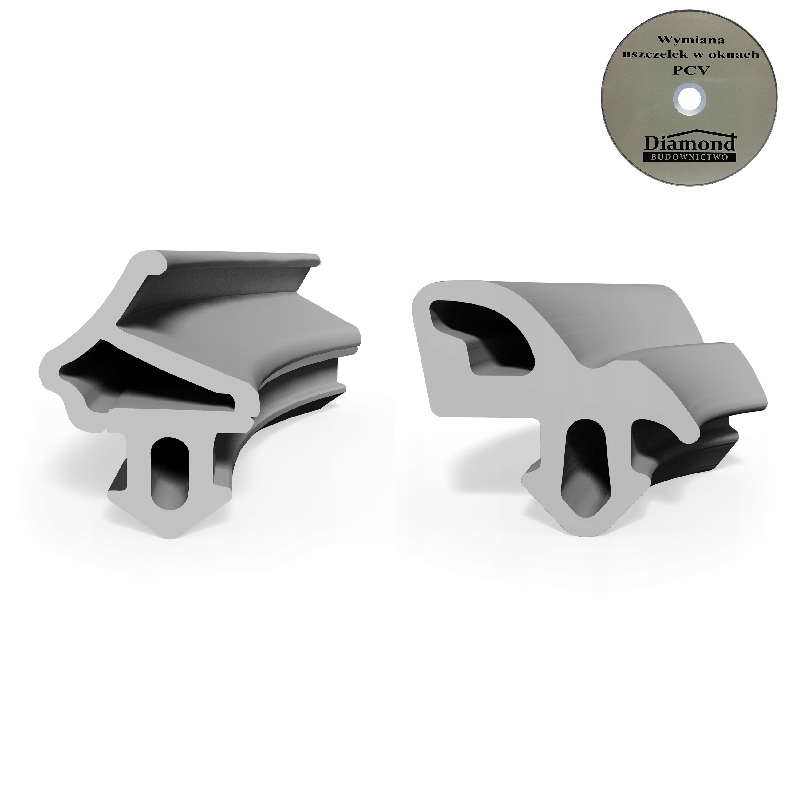 Uszczelki do okien okien okienne SZARE ALUPLAST