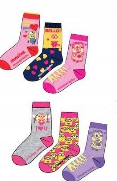 

Skarpetki Minionki Minions girl *27/30 3 pack
