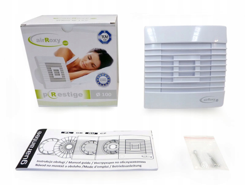 Wentylator airRoxy 100 ZG HS żaluzja + higrostat Marka airRoxy