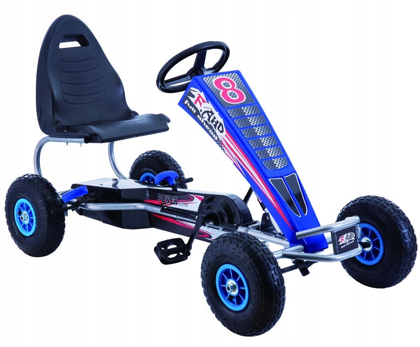 DUŻY GOKART NA PEDAŁY POMPOWANE KOŁA NAJLEPSZA JAKOŚĆ 60kg