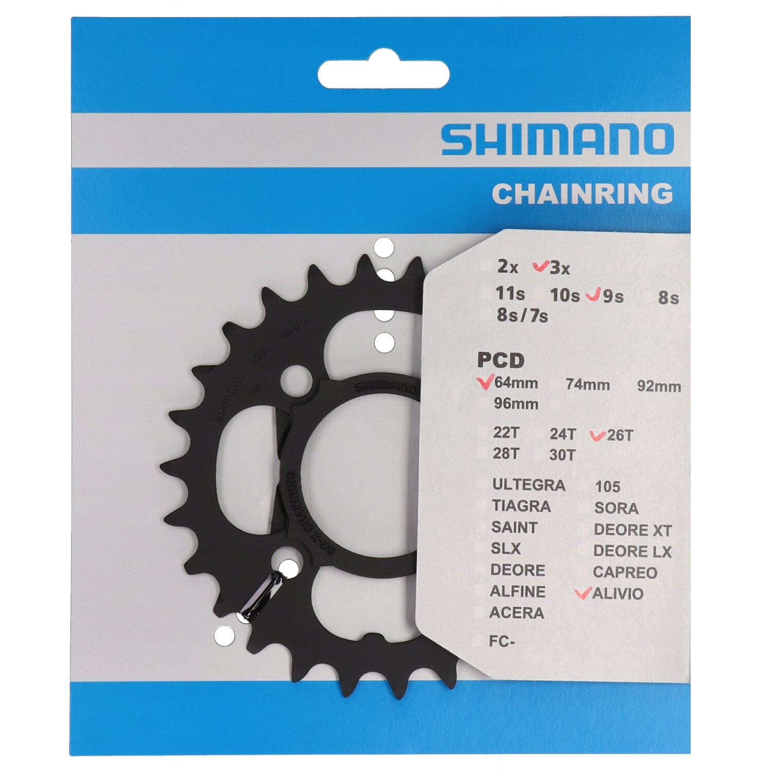 

Shimano Tarcza korby FC-M431 26T Cz