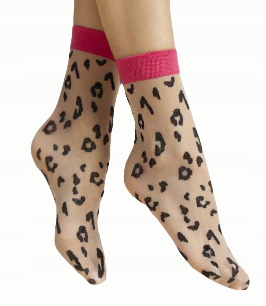 

FIORE_skarpetki__AMALIA_ róż__PANTERKA__DO_SZPILEK