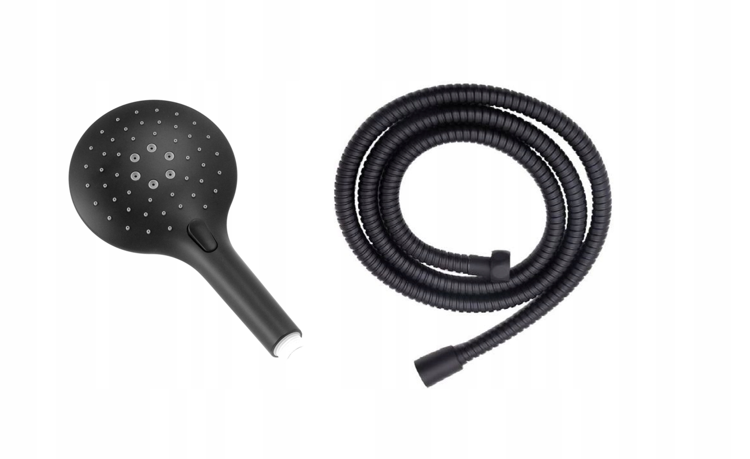 

Zestaw Prysznicowy Czarny Słuchawka 3 Funkcje +wąż