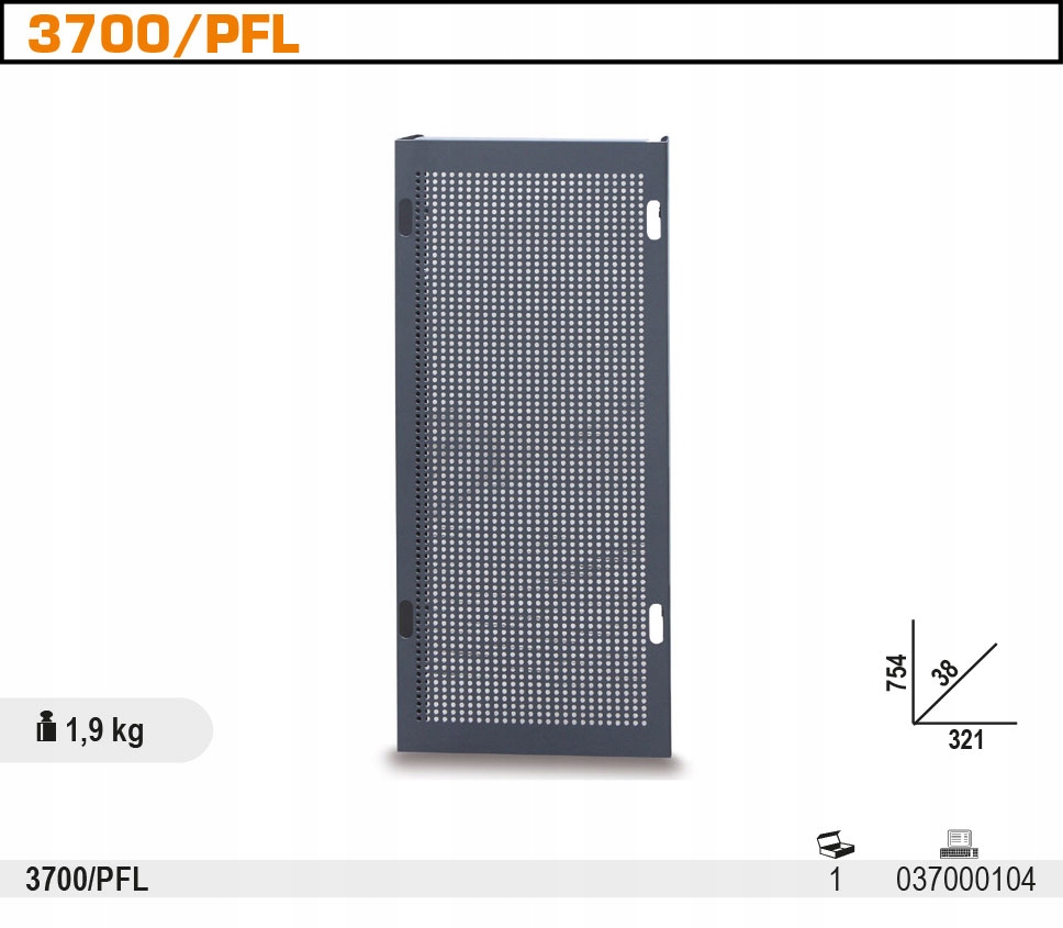 PANEL PERFOROWANY BOCZNY DO C37 BETA 3700 PFL Mark Beta