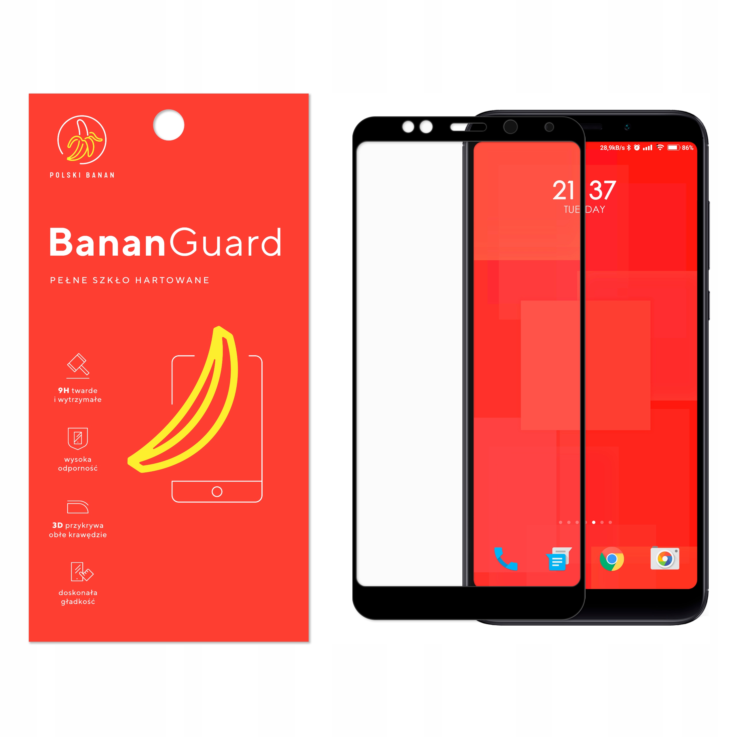 

Szkło Hartowane 3D do Xiaomi Redmi 5 Plus Czarne