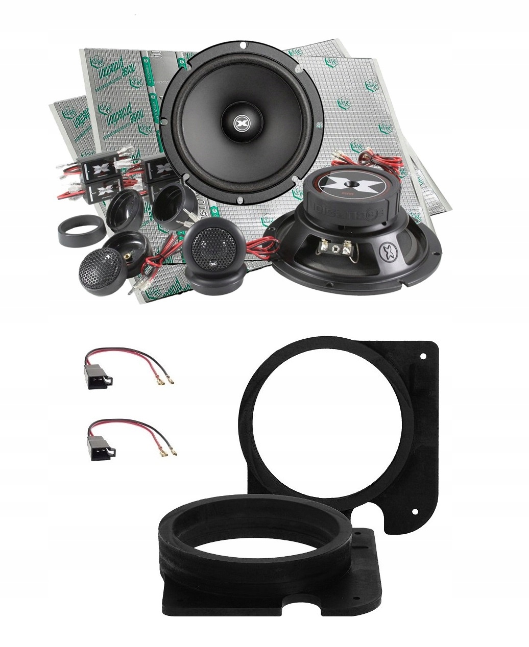 Excursion SX-6C Reproduktory do auta 165 mm Vw Golf 3 Vento Dvere Predná Podložka