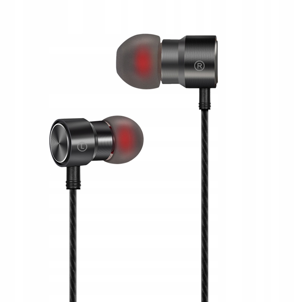 

Słuchawki sport przewodowe jack 3,5mm magnetyczne