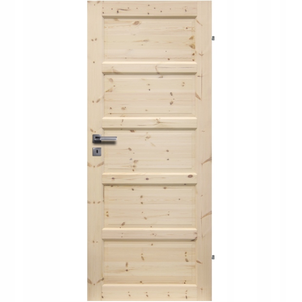 DRZWI WEWNĘTRZNE IŁAWA DREWNO SOSNOWE PEŁNE 90