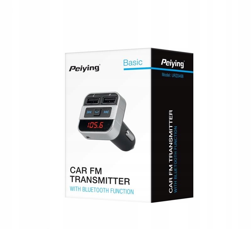 Transmiter FM Peiying URZ0468 2xUSB Bluetooth Model URZ0468