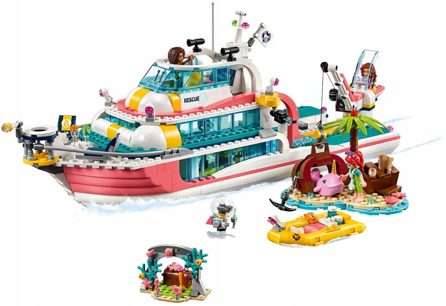 LEGO FRIENDS 41381 ŁÓDŹ RATUNKOWA STATEK MOTORÓWKA Marka LEGO