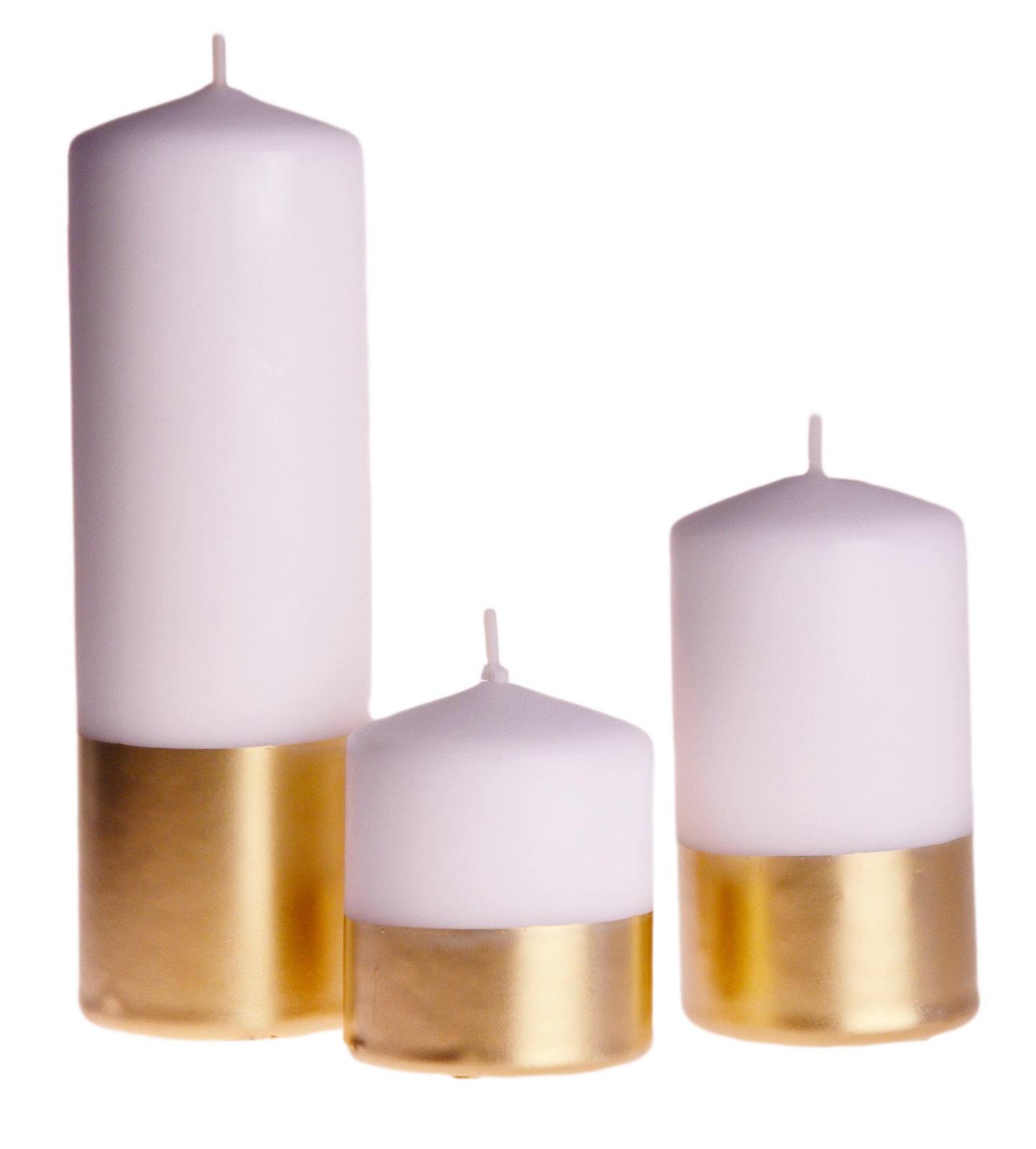 ŚWIECA WALEC 6,5 X 12 cm ZŁOTO-BIAŁA ŚWIECZKA EAN (GTIN) 5904647750661