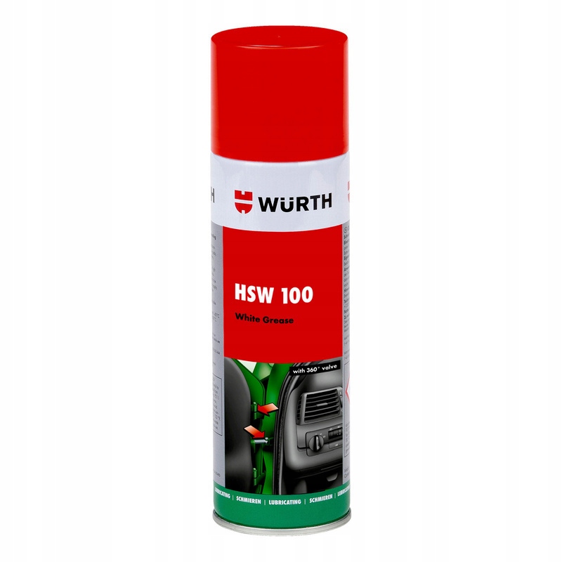 

Wurth HSW100 Smar Biały Półstały 500 ML
