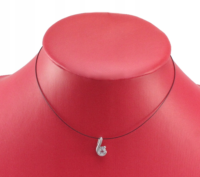 

Naszyjnik Choker Na Lince Ze Szklaną Cyrkonią