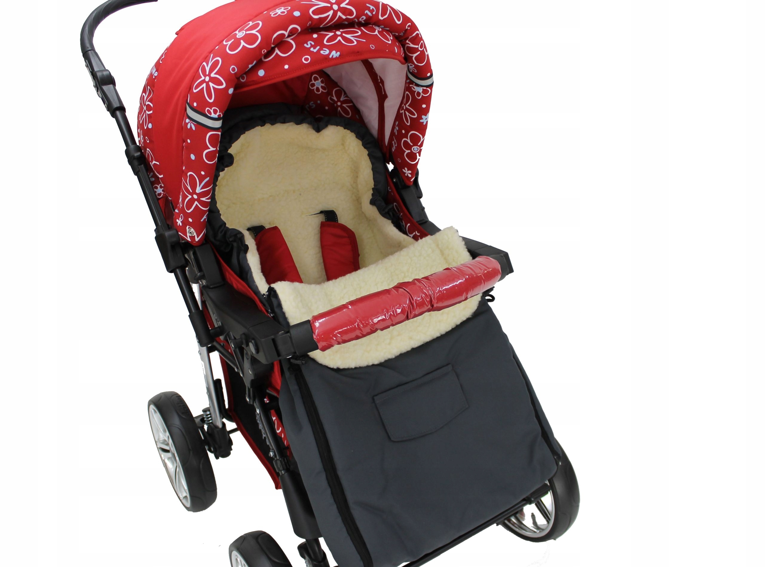 ŚPIWÓR ŚPIWOREK DO WÓZKA SANEK WEŁNA 105 CM Kolor wielokolorowy