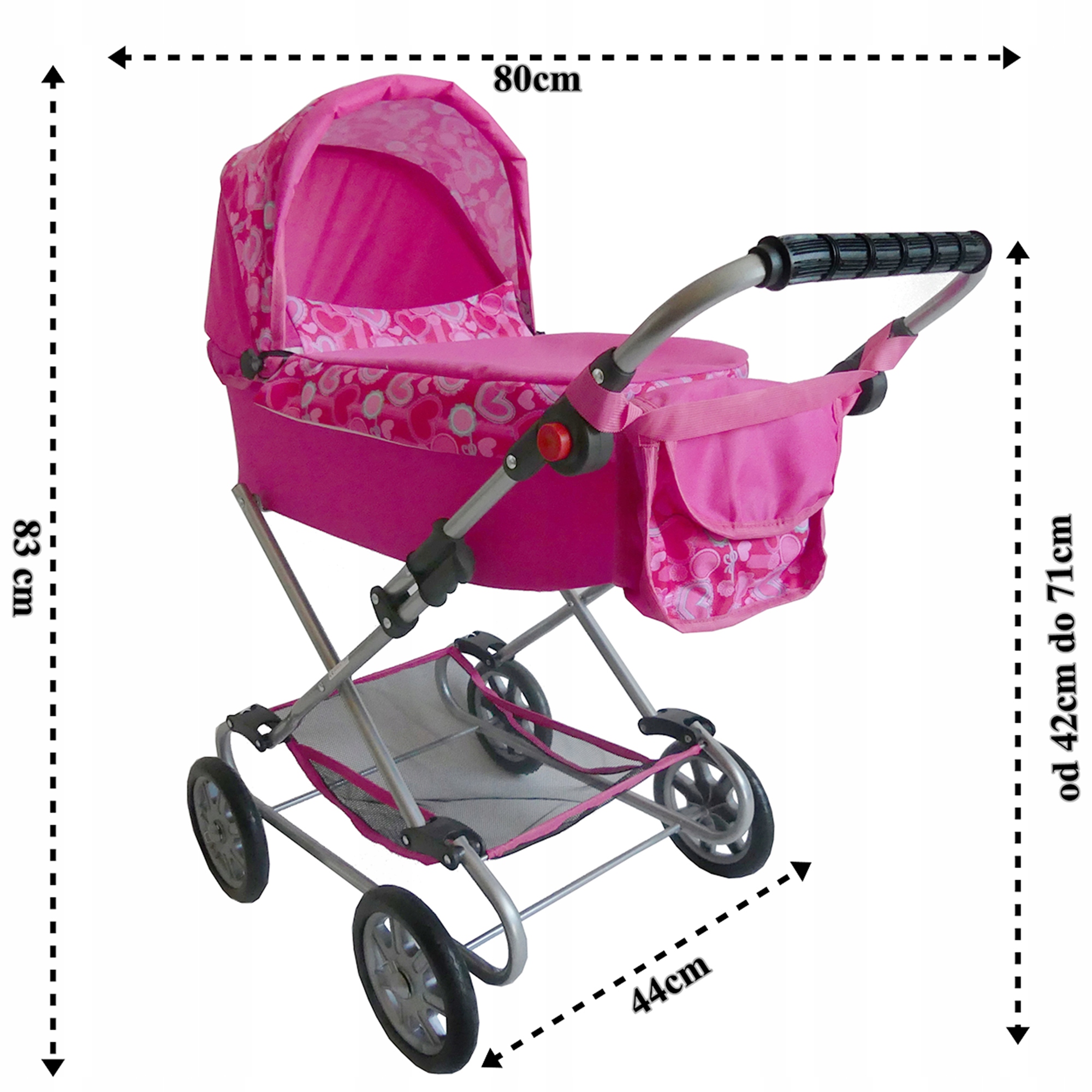 WÓZEK DUŻY DLA LALEK GŁĘBOKI + Pościel+Torebka PL Płeć chłopcy dziewczynki