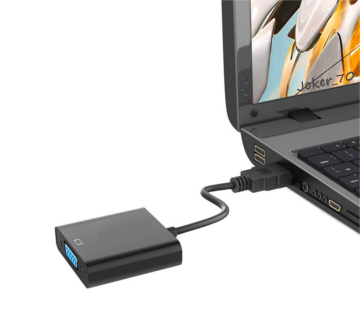 Adapter konwerter kabel DP DisplayPort do VGA z PL Kod producenta AD-0002-BK