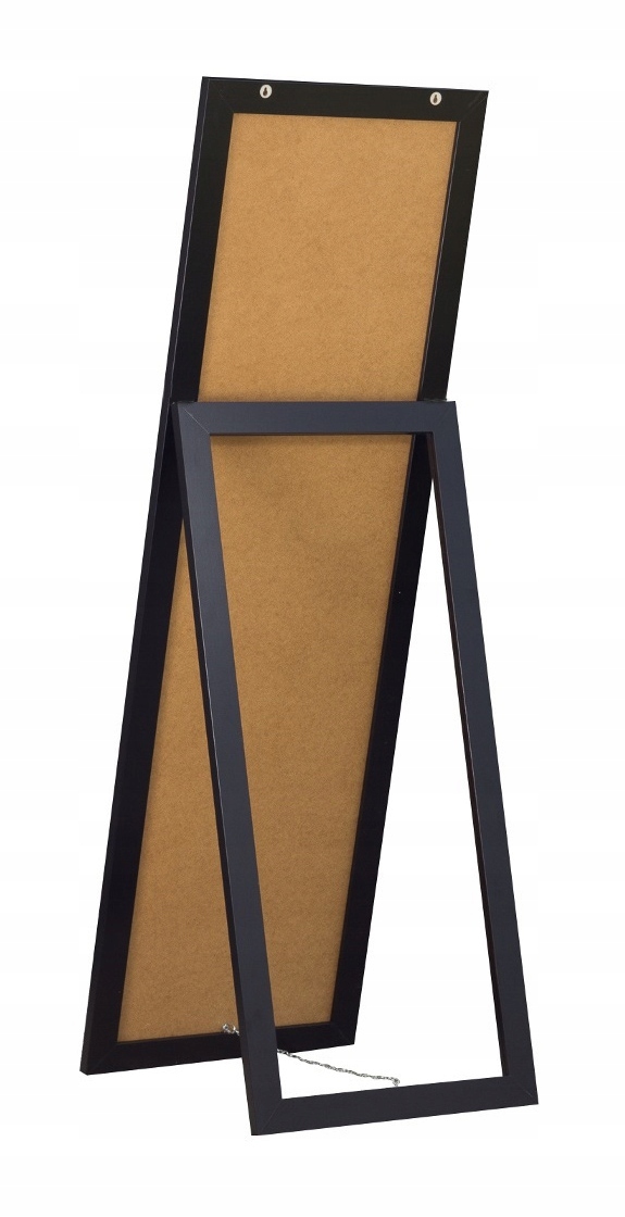 *DUŻE STOJĄCE LUSTRO w ramie CZARNE 170x60 Szerokość 600 mm