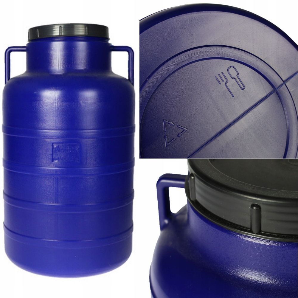 

Beczka Plastikowa 60 L Do Kiszenia Uchwyty Atest