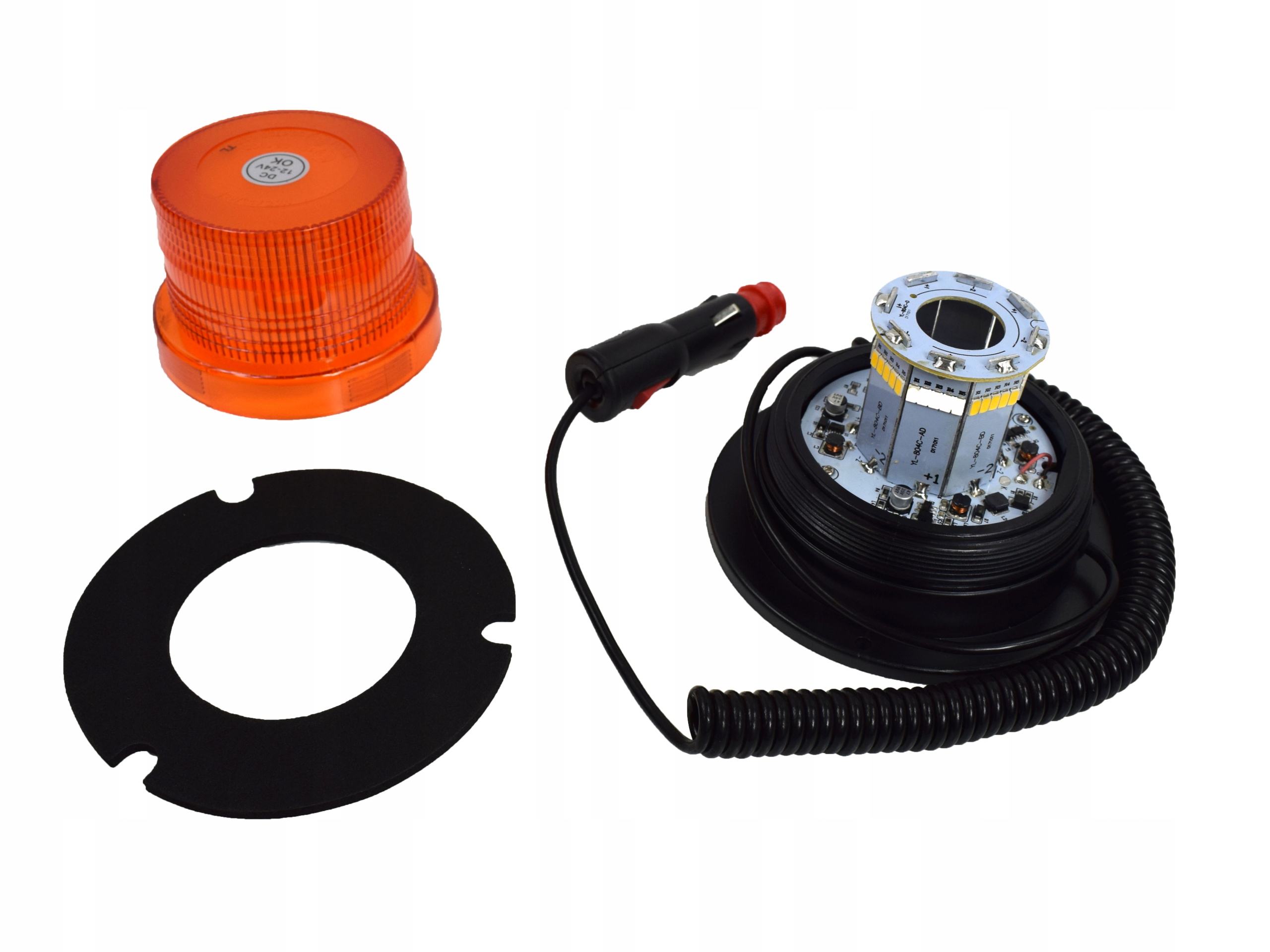 LAMPA OSTRZEGAWCZA STROBO KOGUT LED 12-24V MAGNES Marka Kamar