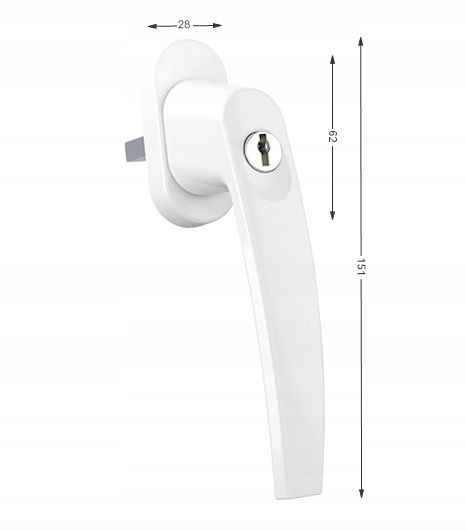 KLAMKA OKIENNA OKNO BALKONOWA ALU VICTORY NA KLUCZ Kod producenta klvicbiaklu