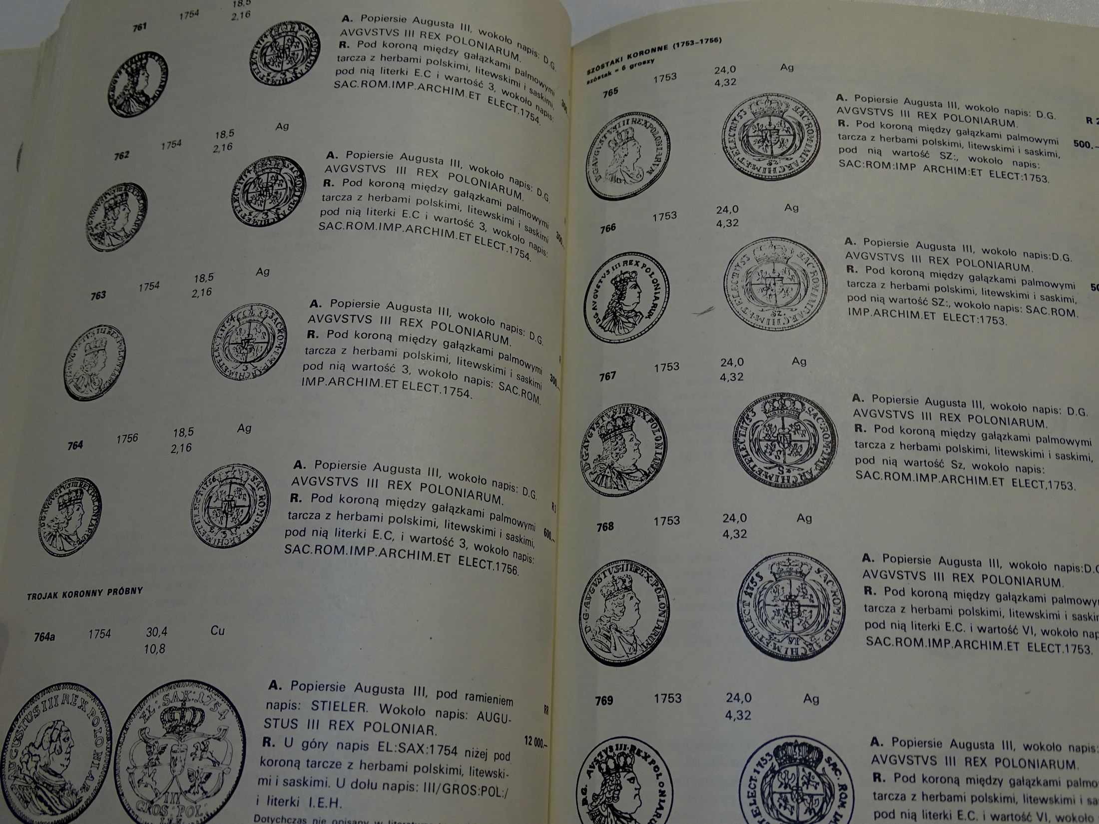 KATALOG MONET POLSKICH 1697-1763 KAMIŃSKI Autor i inni