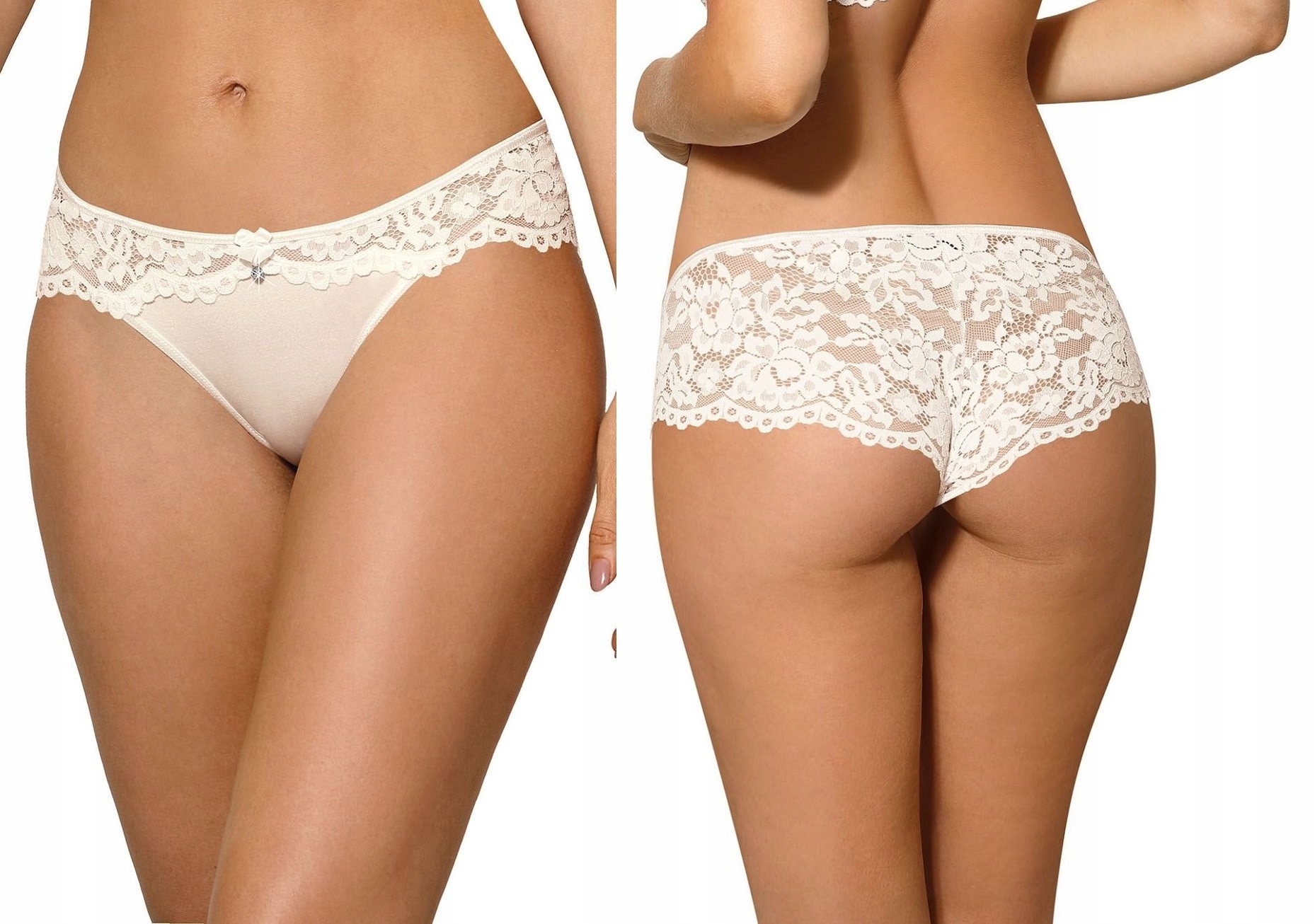 

Róża Newia Seksowne figi z koronki *s* ecru