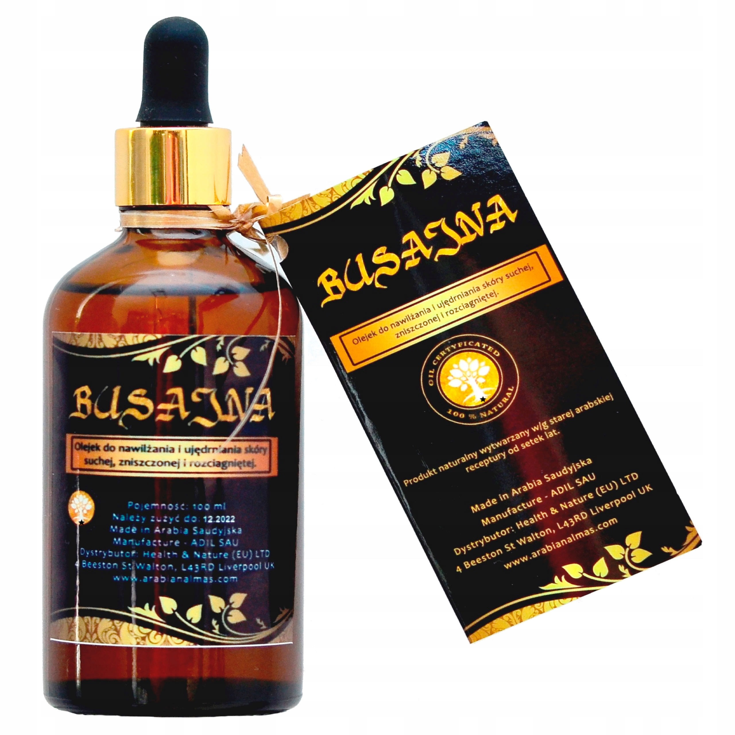 

Olejek Busajna Skóra Sucha Rozciągnięta 100ml