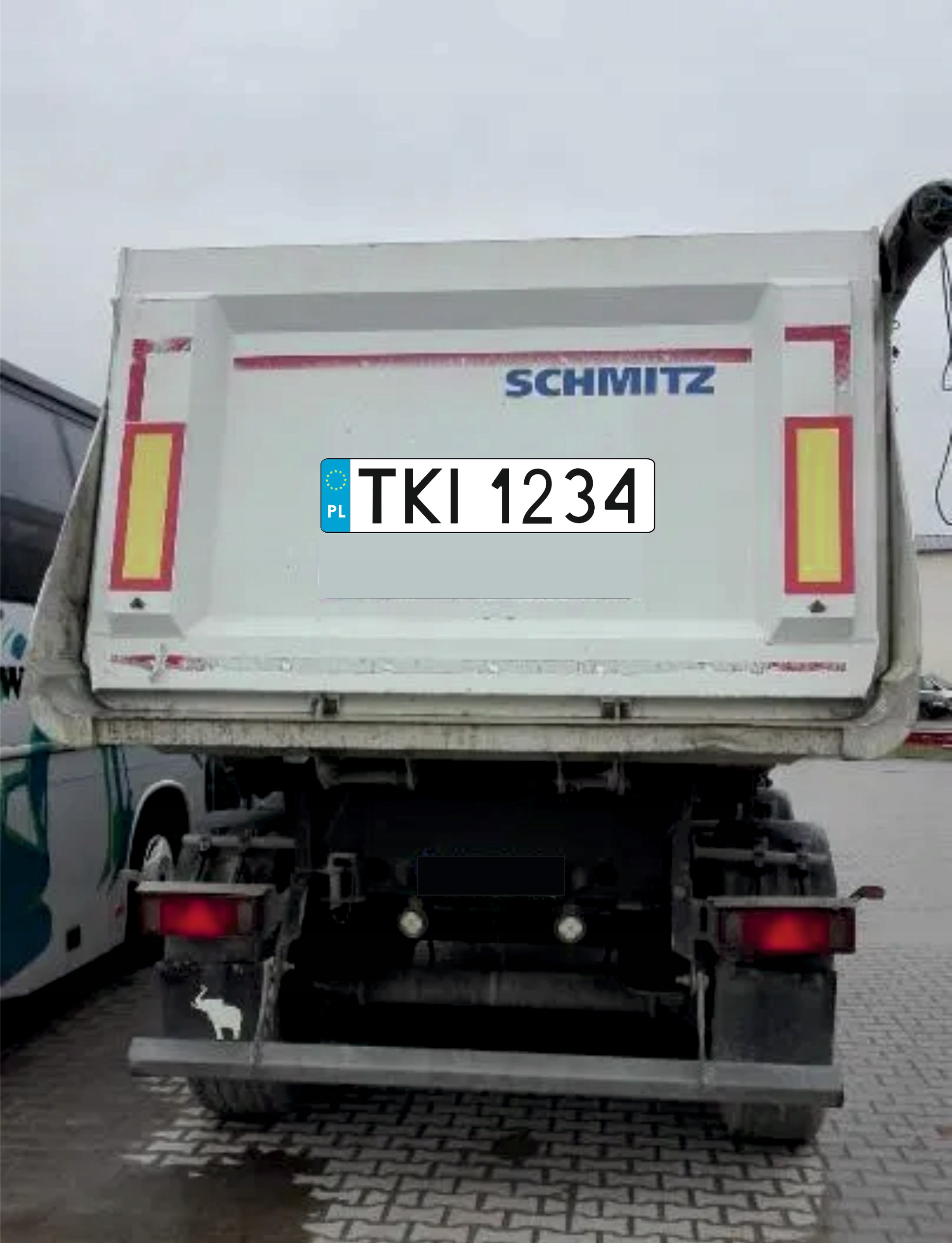 

Naklejka Rejestracja Na Naczepę Wywrotkę Kiper