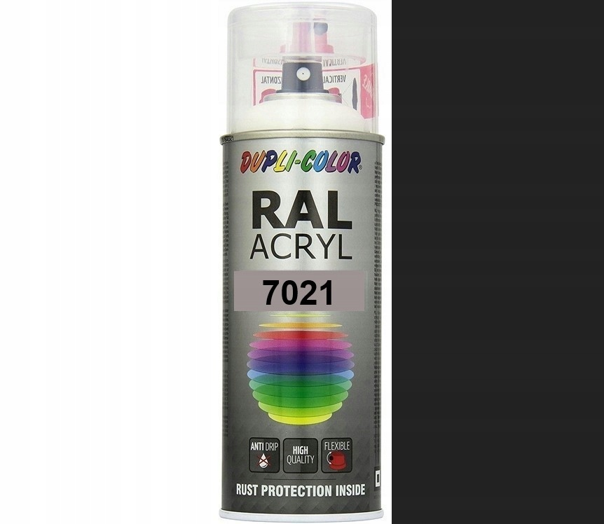 MOTIP RAL ACRYL 7021 PÓŁMAT DUPLI-COLOR FARBA AKRYL SPRAY 400 ML