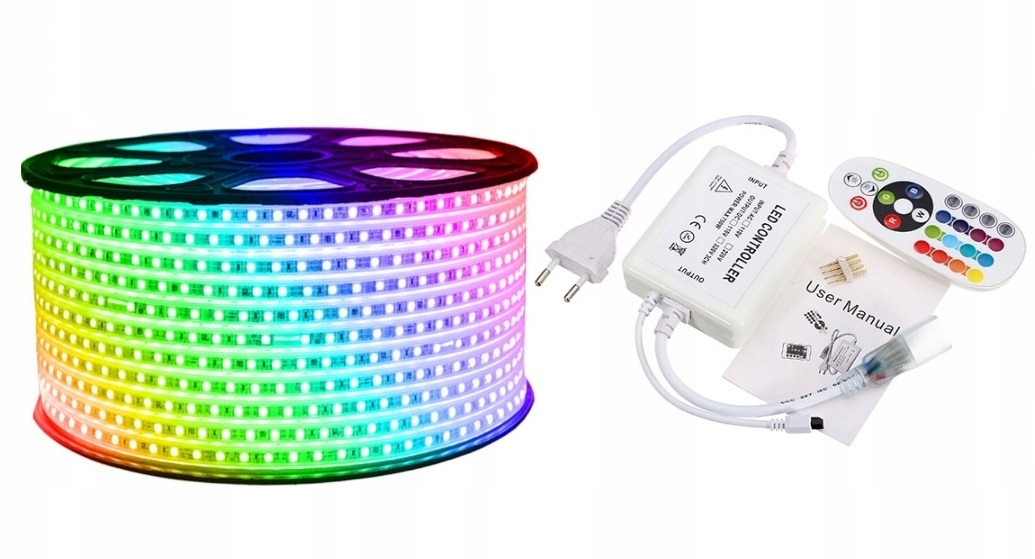 

Taśma Led Rgb 5050 230V Wąż Led Kolorowy 12W