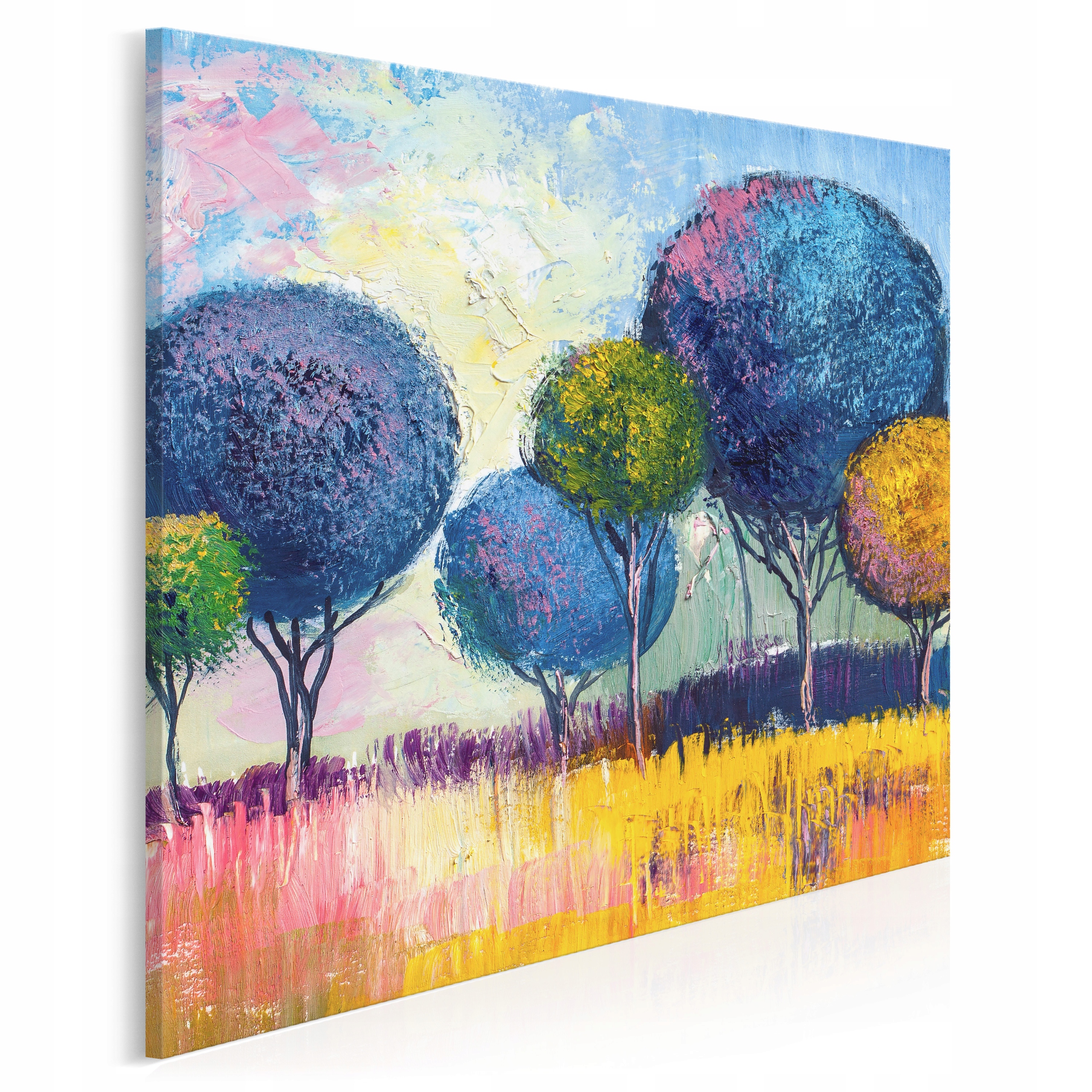 

79602 Obraz na płótnie Drzewa Krajobraz Pejzaż