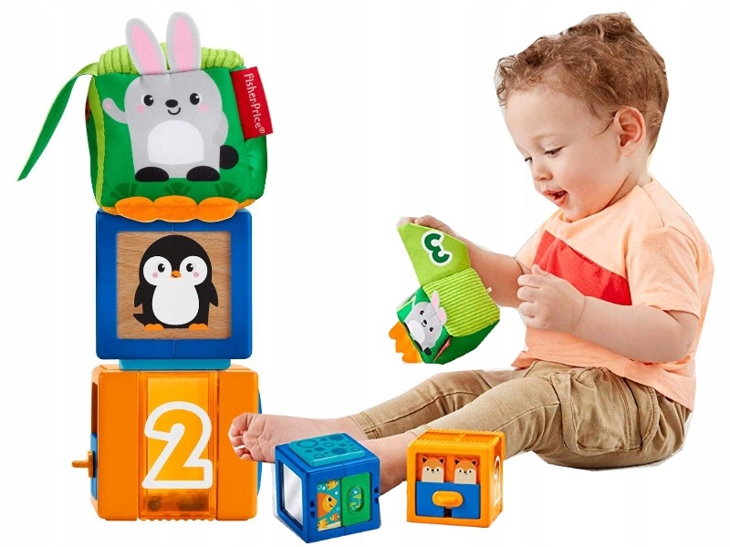 

Fisher Price Klocki Sensoryczne Kolorowe Zwierzątk