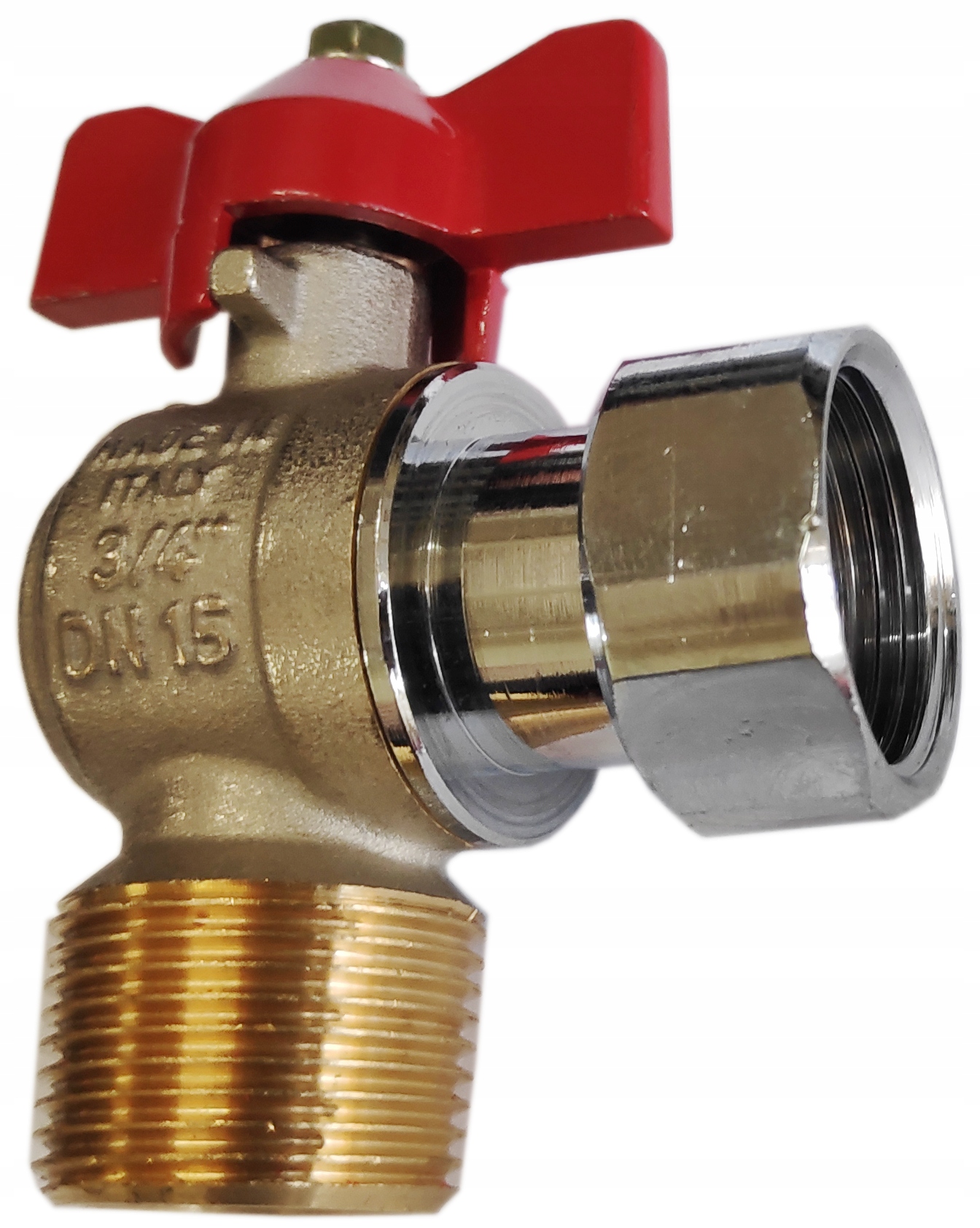 

Zawór kątowy kulowy 3/4"x3/4" Wz 20 Bar