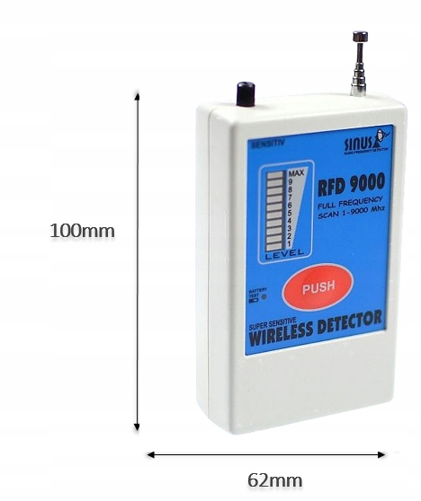 WYKRYWACZ RFD ROSA 900 PODSŁUCHÓW GSM LOKALIZATORÓW GPS WIFI LTE Model RFD900